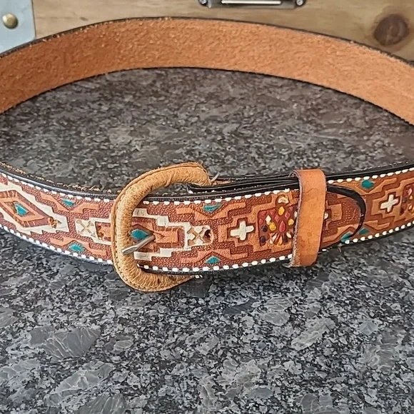 Hand Crafted | Accessories | Womens 32 Southwestern Embossed  display picture 3